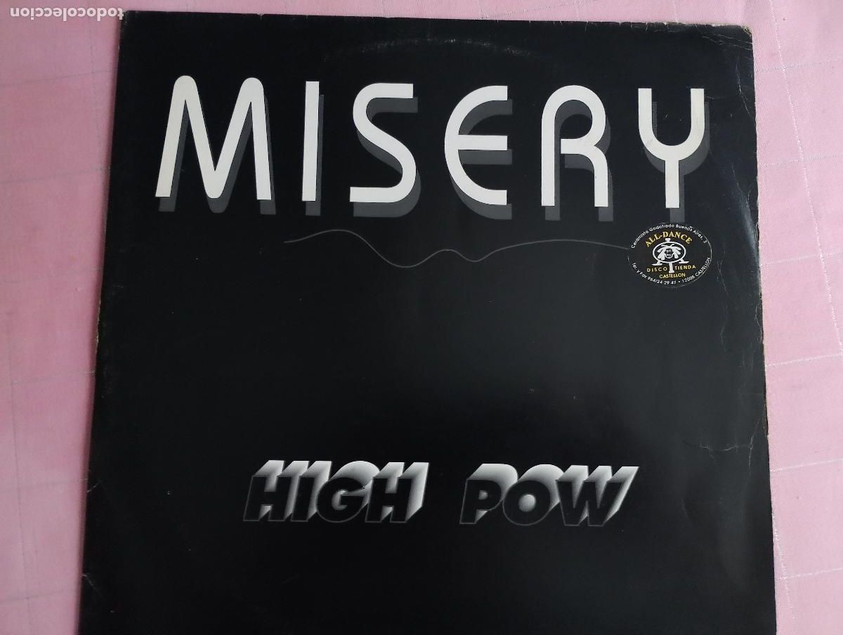 Discos de vinilo: Misery &ndash; High Pow, 1995, Makina, techno - Foto 1