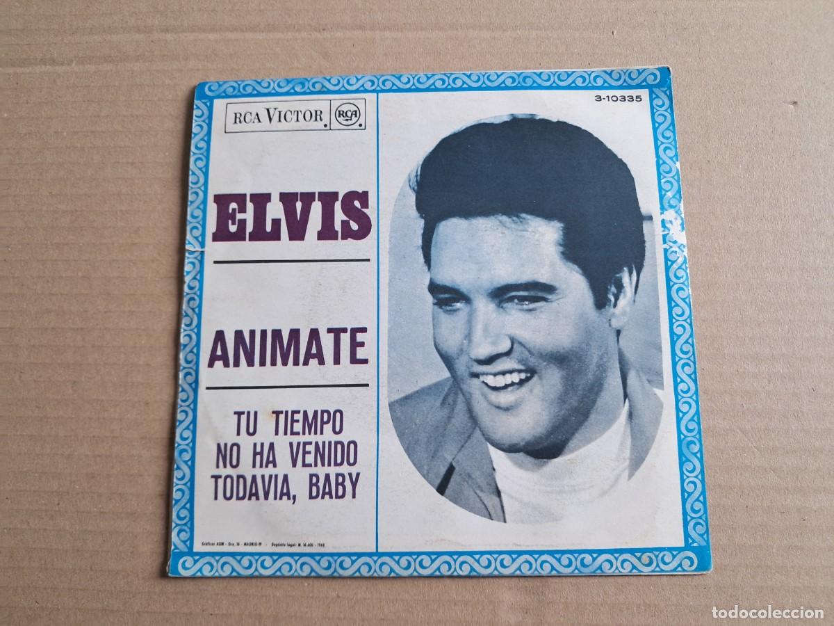Discos de vinilo: ELVIS PRESLEY - ANIMATE SINGLE 1968 EDICION ESPA&Ntilde;OLA - Foto 3