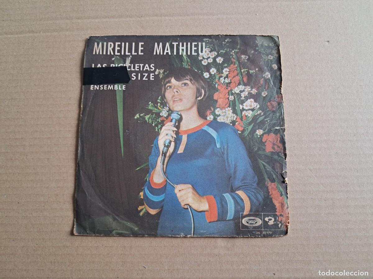 Discos de vinilo: MIREILLE MATHIEU - LAS BICICLETAS SINGLE DE BELSIZE SINGLE 1968 EDICION ESPA&Ntilde;OLA - Foto 1