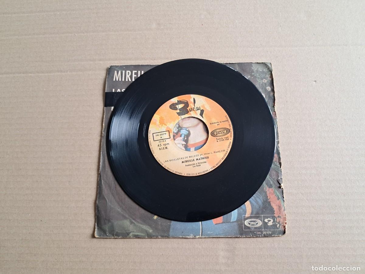 Discos de vinilo: MIREILLE MATHIEU - LAS BICICLETAS SINGLE DE BELSIZE SINGLE 1968 EDICION ESPA&Ntilde;OLA - Foto 2