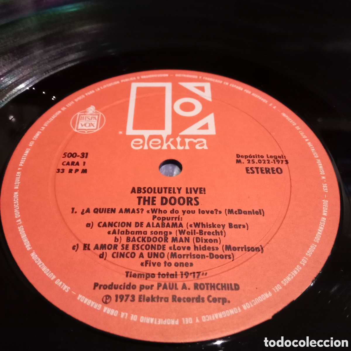 Discos de vinilo: THE DOORS - ABSOLUTELY LIVE! - LP DOBLE GATEFOLD - Foto 7