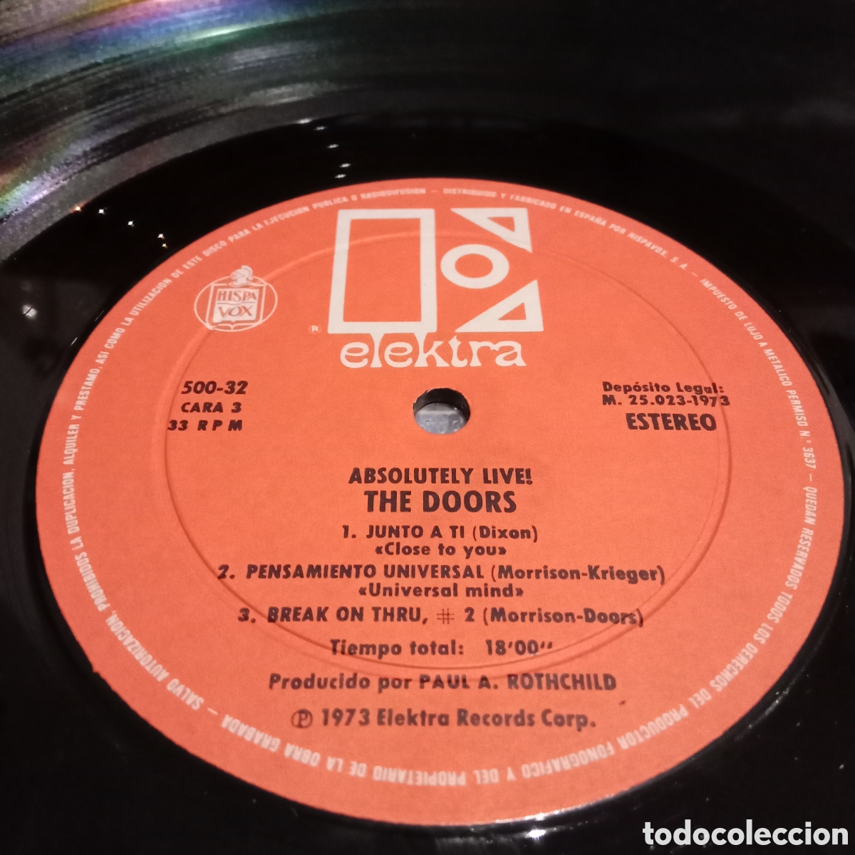 Discos de vinilo: THE DOORS - ABSOLUTELY LIVE! - LP DOBLE GATEFOLD - Foto 9