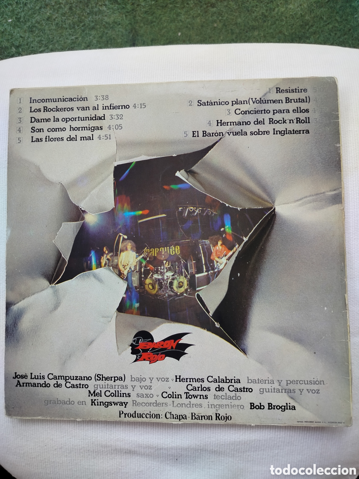 Discos de vinilo: Bar&oacute;n Rojo LP 1982.. - Foto 2