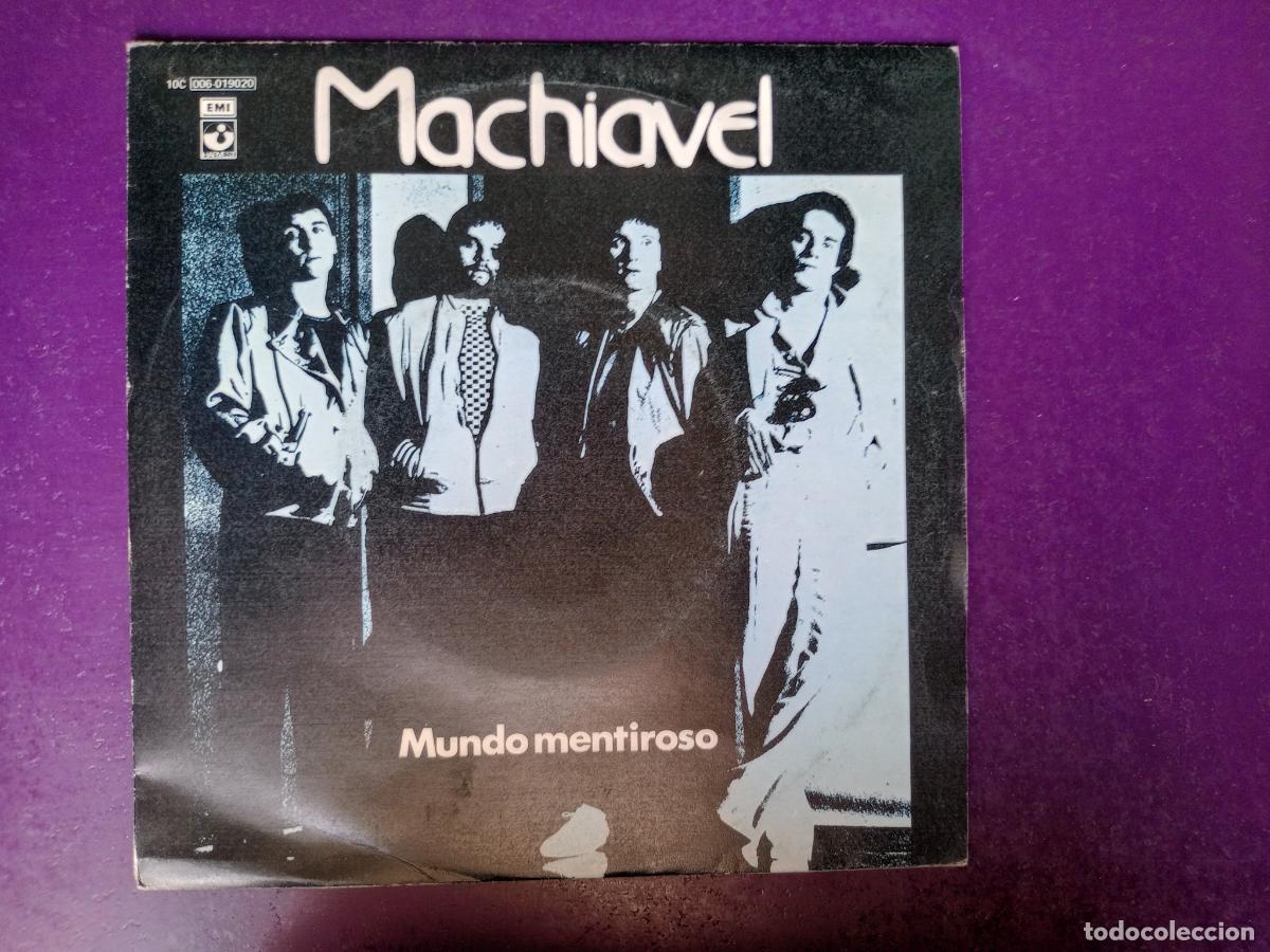 Discos de vinilo: Machiavel &ndash; Mundo Mentiroso = Lying World - Sg EMI 1981 - ROCK PROGRESIVO BELGICA 70'S 80'S