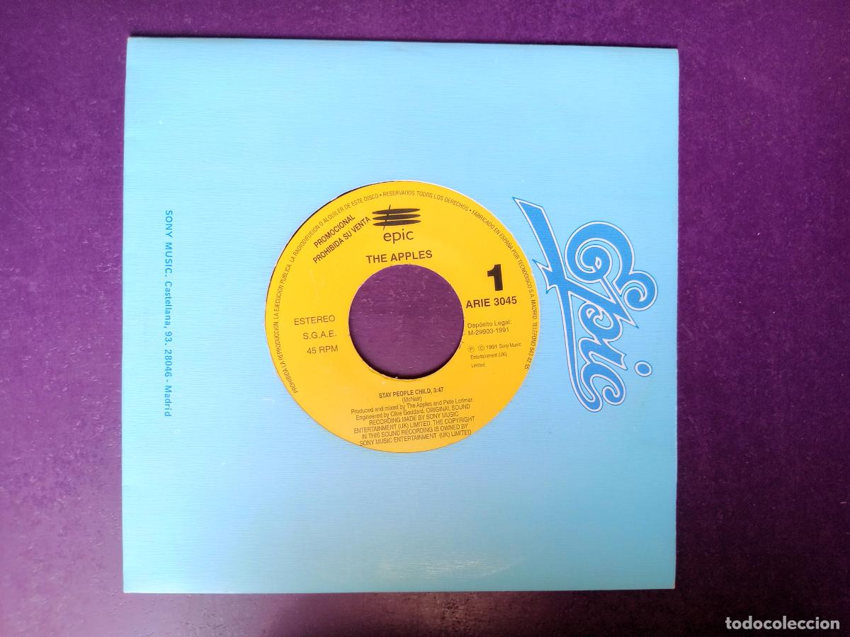 Discos de vinilo: The Apples &ndash; Stay People Child - Sg EPIC 1991 PROMO - DISCO HOUSE ELECTRONICA