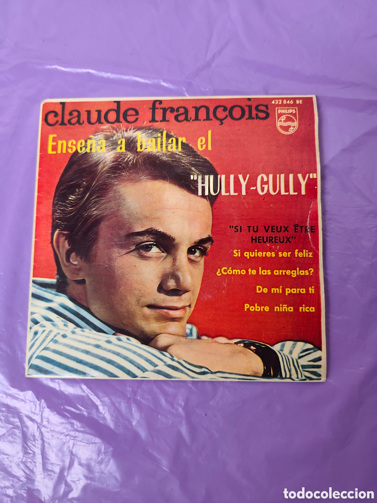 Discos de vinilo: Claude Francois Ense&ntilde;a a bailar el Hully Gully