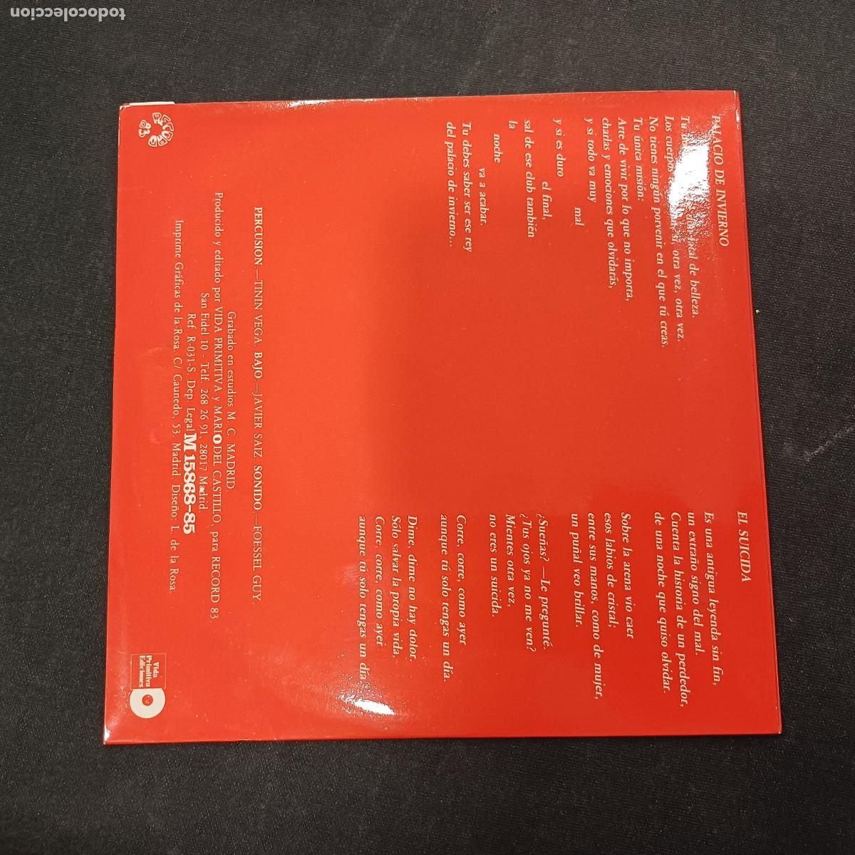 Discos de vinilo: VIDA PRIMITIVA/PALACIO DE INVIERNO/SINGLE. - Foto 3