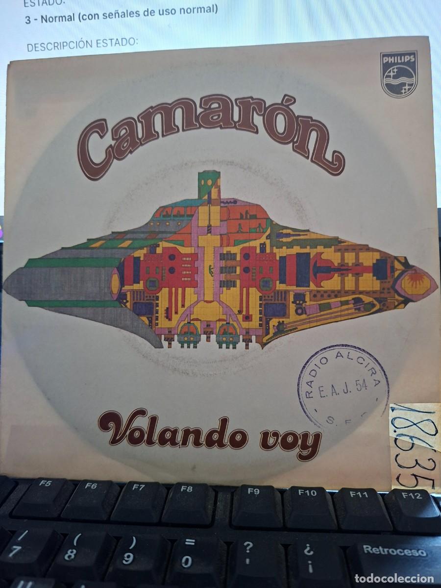 Discos de vinilo: CAMARON DE LA ISLA - VOLANDO VOY / LA LEYENDA DEL TIEMPO - SINGLE DE VINILO - CAJA 55