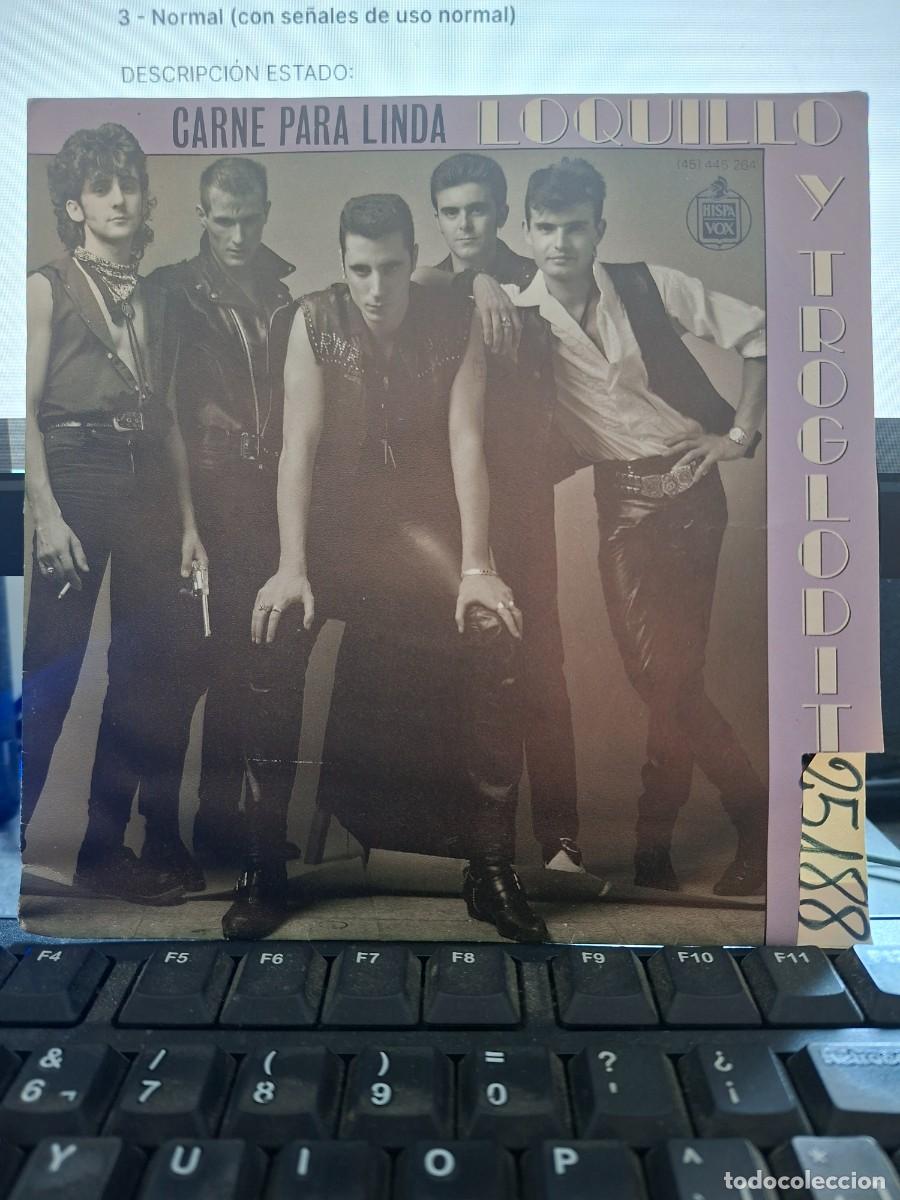Discos de vinilo: LOQUILLO - CARNE PARA LINDA / LA MAFIA DEL BAILE - SINGLE DE VINILO - CAJA 55
