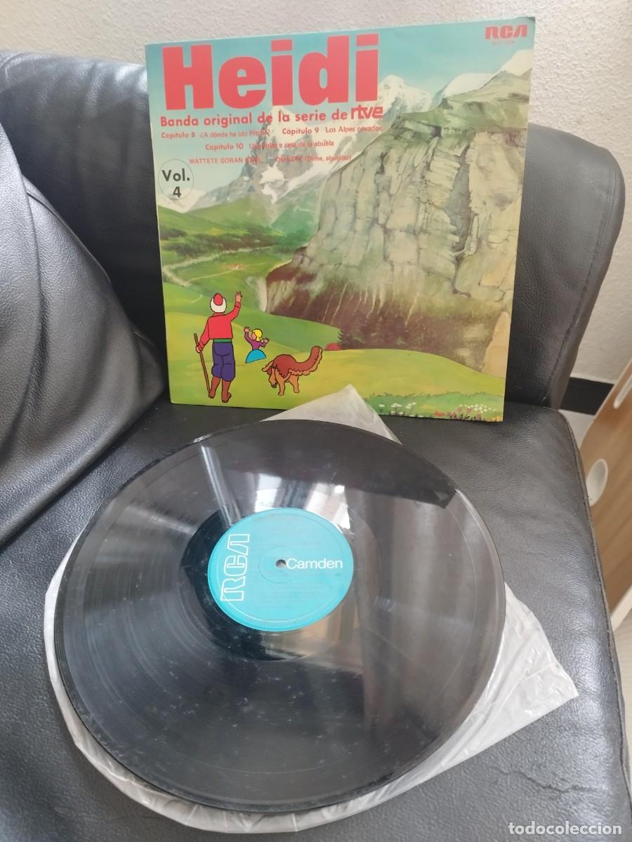 Discos de vinilo: Heidi (Banda original de la serie de RTVE) Vol. 4. Cap&iacute;tulos 8 y 9.