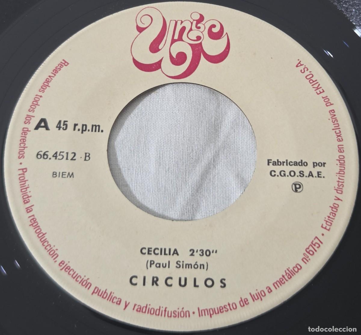 Discos de vinilo: Single Vinilo Circulos - Cecilia - Para siempre (Get Ready) - Foto 5