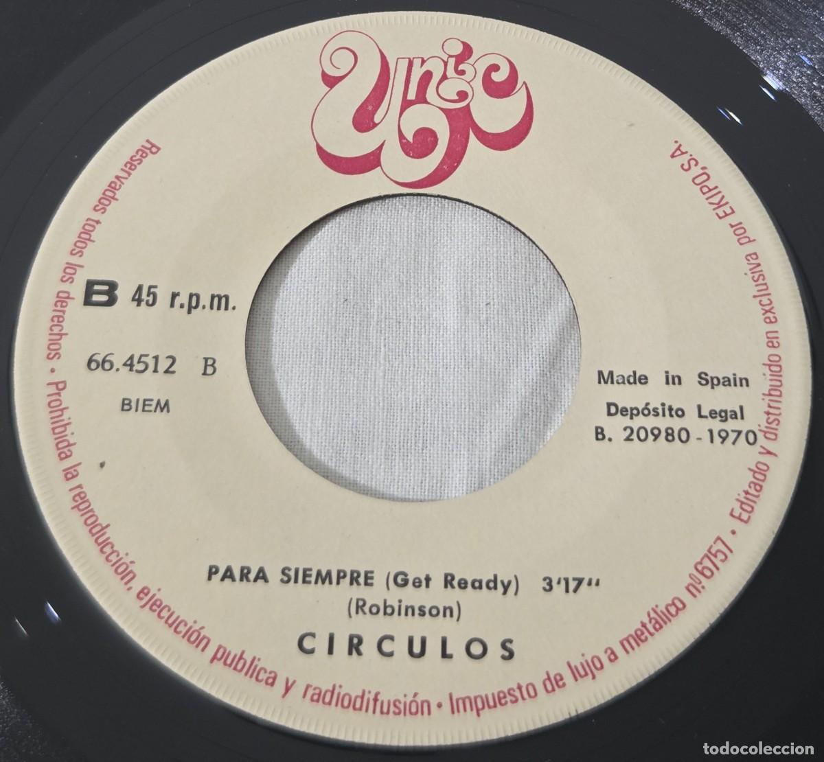 Discos de vinilo: Single Vinilo Circulos - Cecilia - Para siempre (Get Ready) - Foto 6
