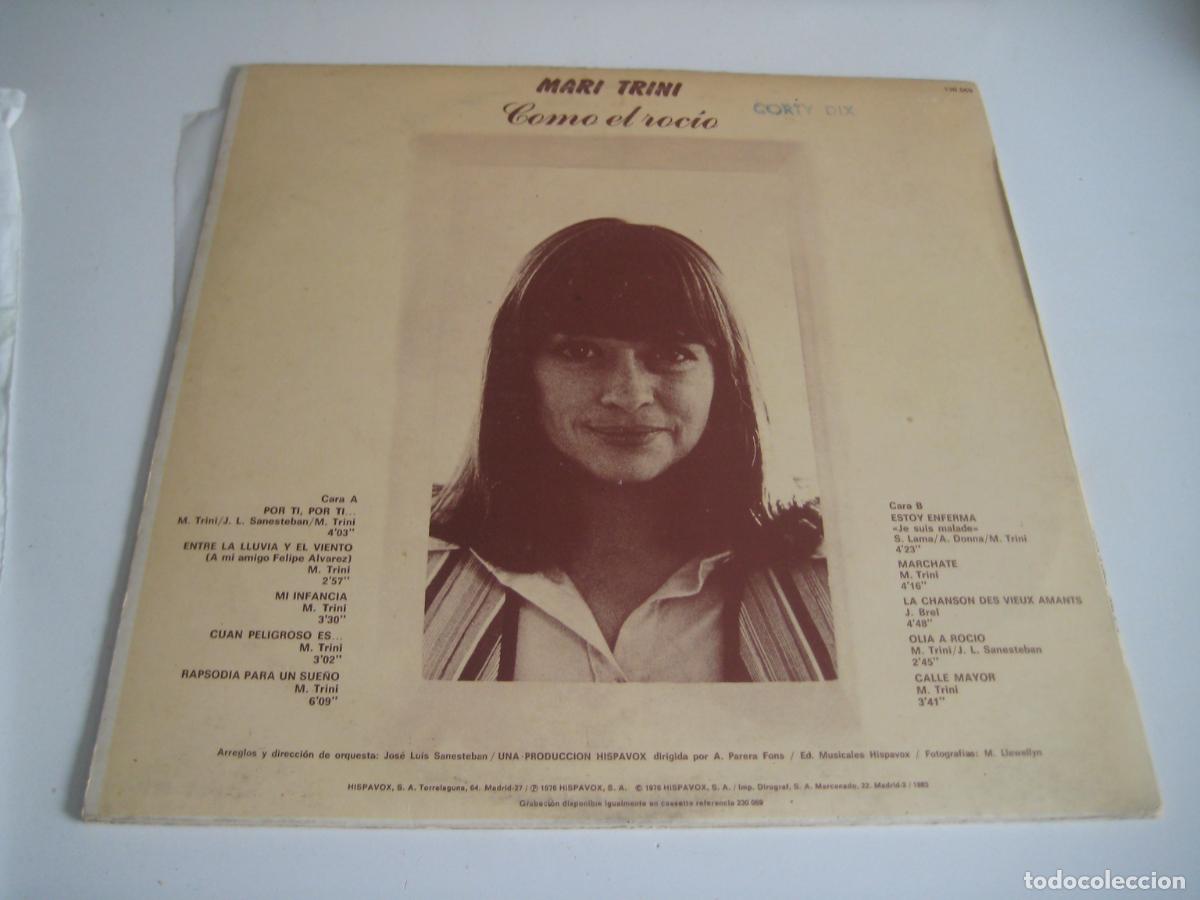Discos de vinilo: Mari Trini - Como el rocio LP - Foto 2