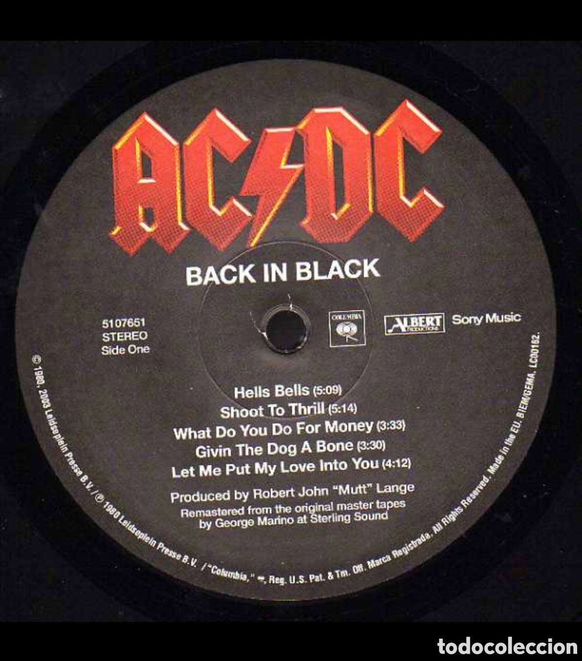 Discos de vinilo: AC/DC: Back in Black LP 2008 - Foto 3