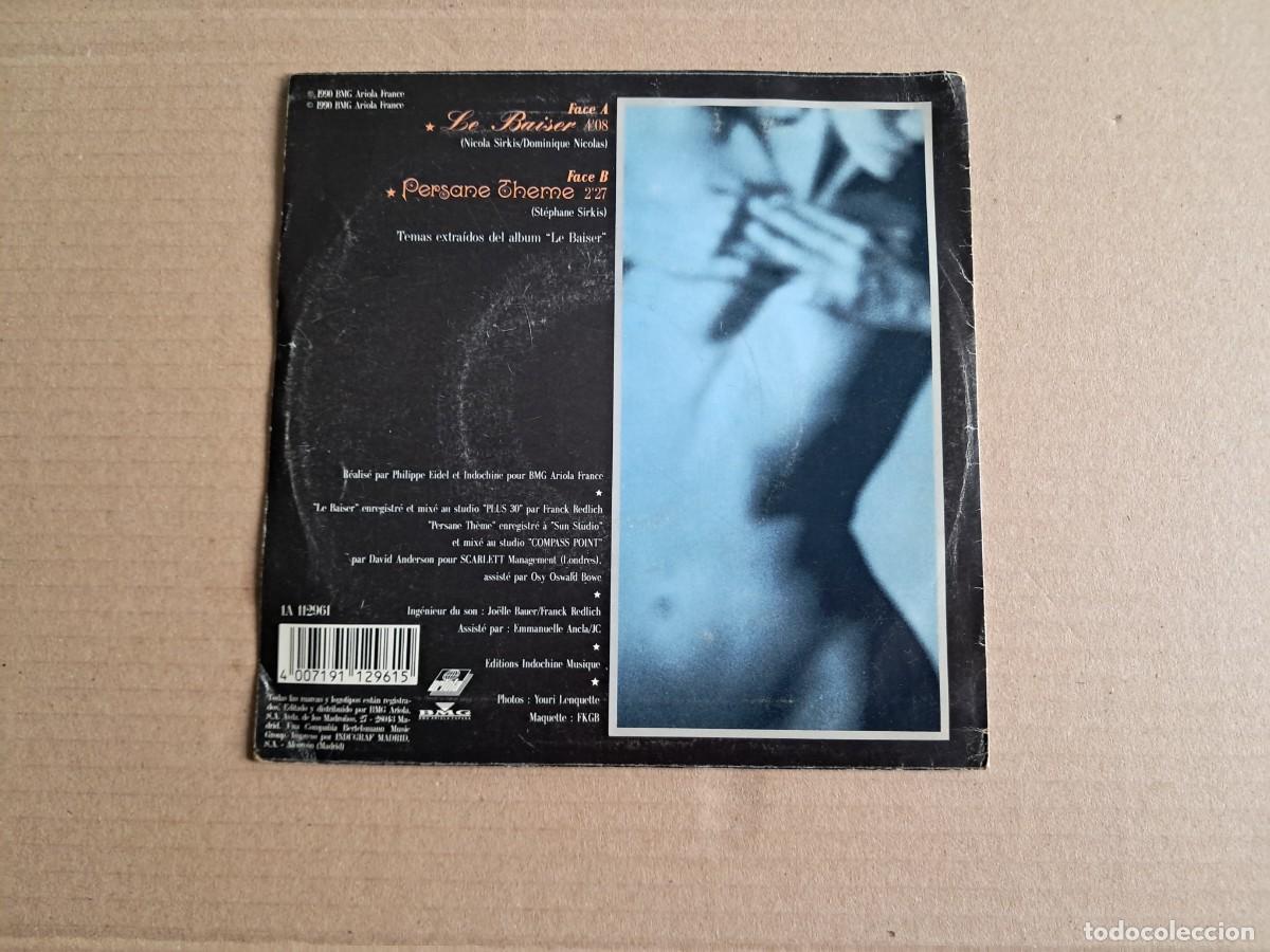 Discos de vinilo: INDOCHINE - LE BAISER SINGLE 1990 EDICION ESPA&Ntilde;OLA - Foto 3