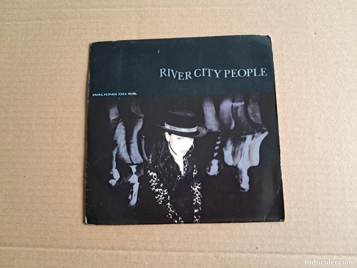 Discos de vinilo: RIVER CITY PEOPLE - WALKING ON ICE SINGLE 1990 EDICION EUROPEA