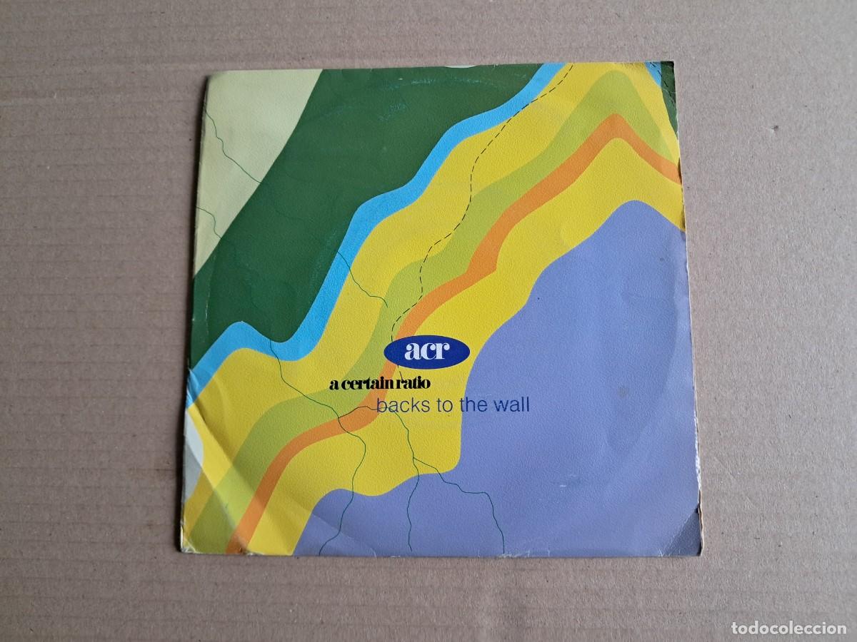 Discos de vinilo: A CERTAIN RATIO - BACKS TO THE WALL SINGLE 1989 EDICION ESPA&Ntilde;OLA