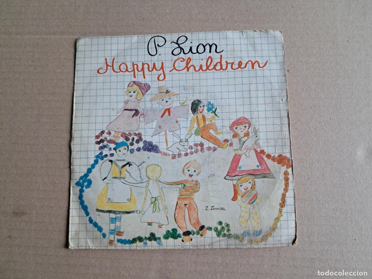 Discos de vinilo: P. LION - HAPPY CHILDREN SINGLE 1983 EDICION ESPA&Ntilde;OLA