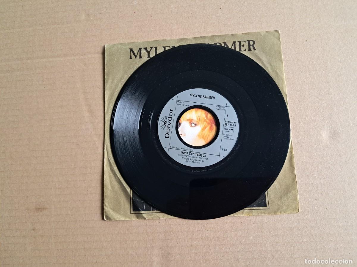 Discos de vinilo: MYLENE FARMER - SANS CONTREFACON SINGLE 1987 EDICION EUROPEA - Foto 2
