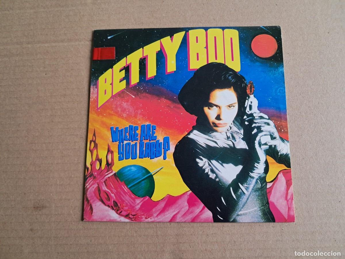 Discos de vinilo: BETTY BOO - WHERE ARE YOU BABY ? SINGLE 1990 EDICION ESPA&Ntilde;OLA
