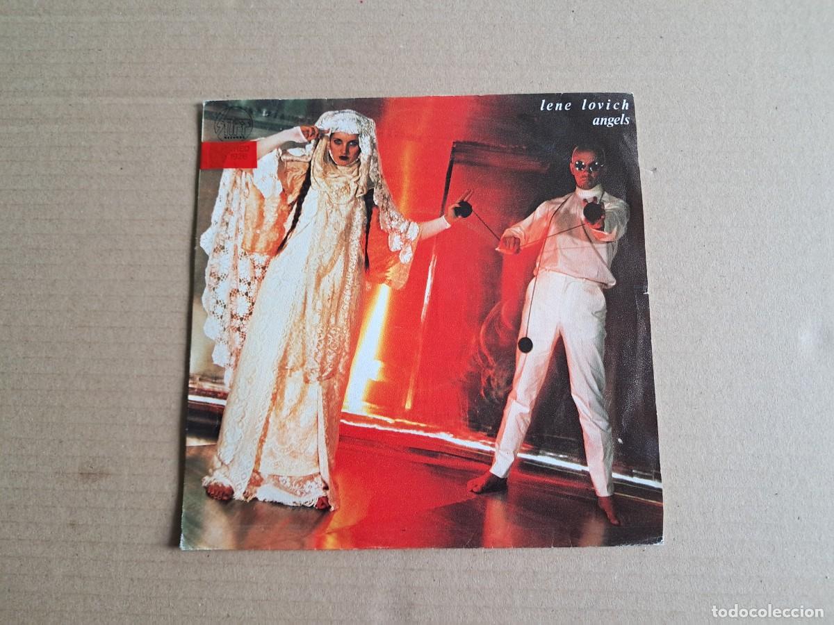 Discos de vinilo: LENE LOVICH - ANGELS SINGLE PROMOCIONAL 1990 EDICION ESPA&Ntilde;OLA