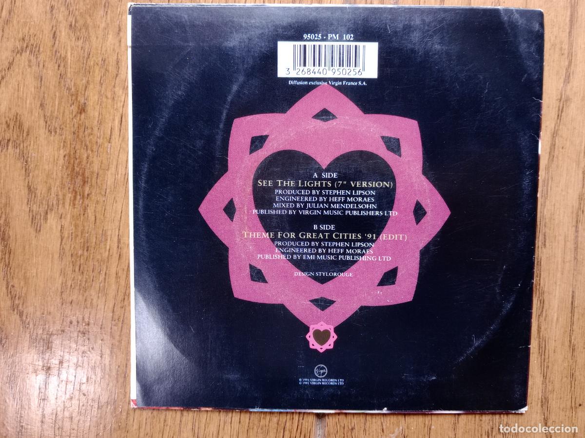 Discos de vinilo: Simple Minds - see the lights (7&rdquo; versi&oacute;n) + theme for great cities 91 (edit) - Foto 2