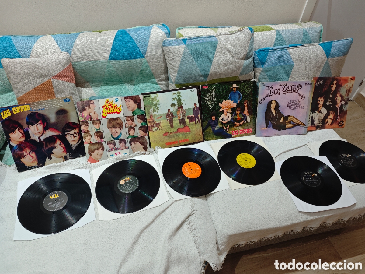 Discos de vinilo: Colecci&oacute;n completa de la discograf&iacute;a de Los Gatos en 6 vinilos . Leer descripci&oacute;n