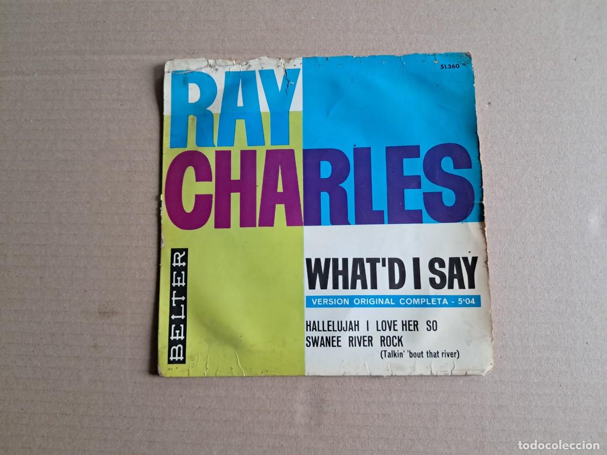 Discos de vinilo: RAY CHARLES - WHAT&acute;D I SAY EP 4 TEMAS 1963 EDICION ESPA&Ntilde;OLA