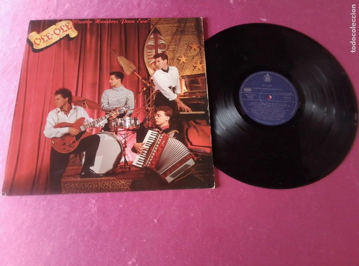 Discos de vinilo: OLE OLE CUATRO HOMBRES PARA EVA 1988 LP L31 4 3