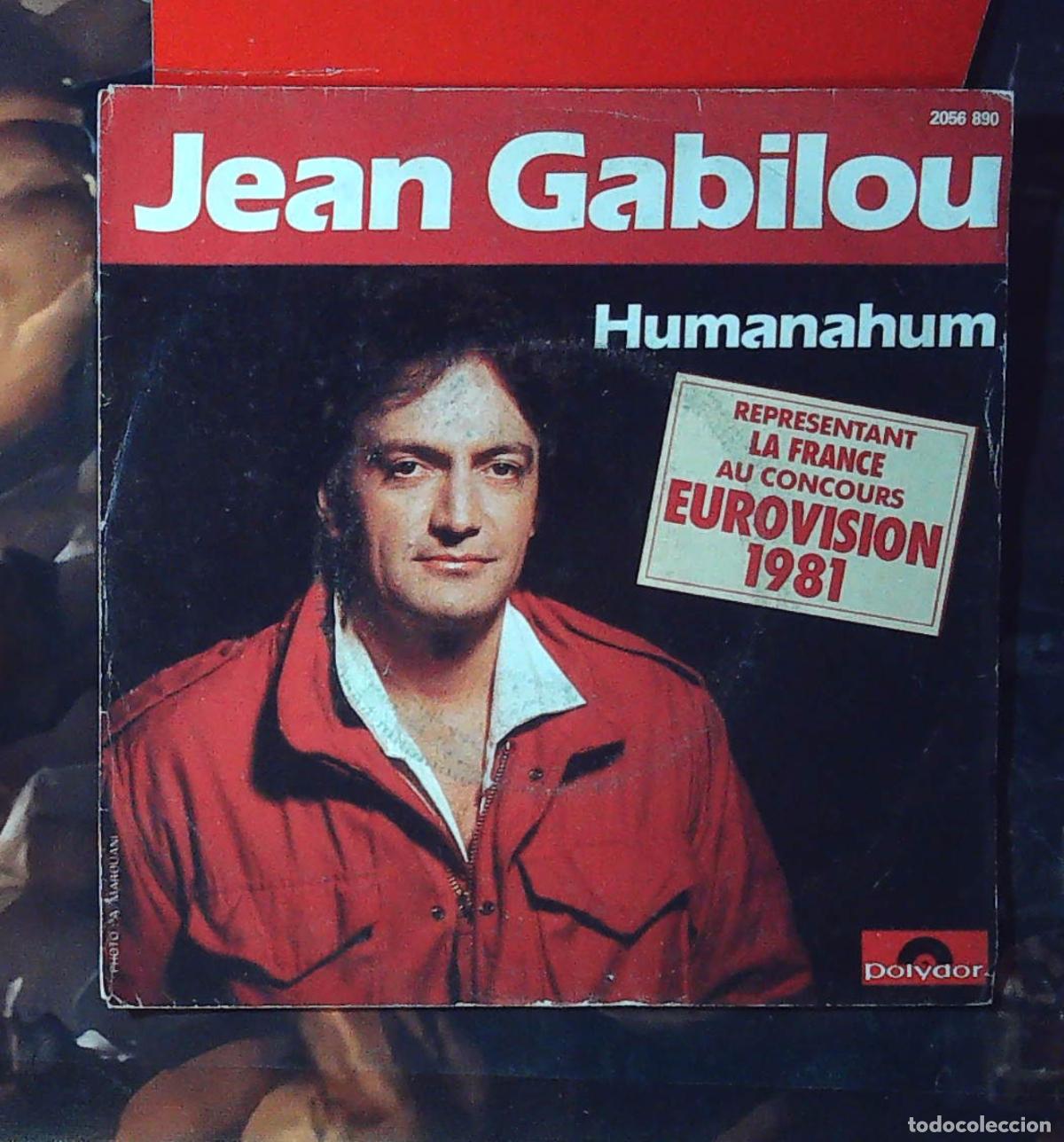 Discos de vinilo: ep frances single jean gabilou humanahum eurovision 1981