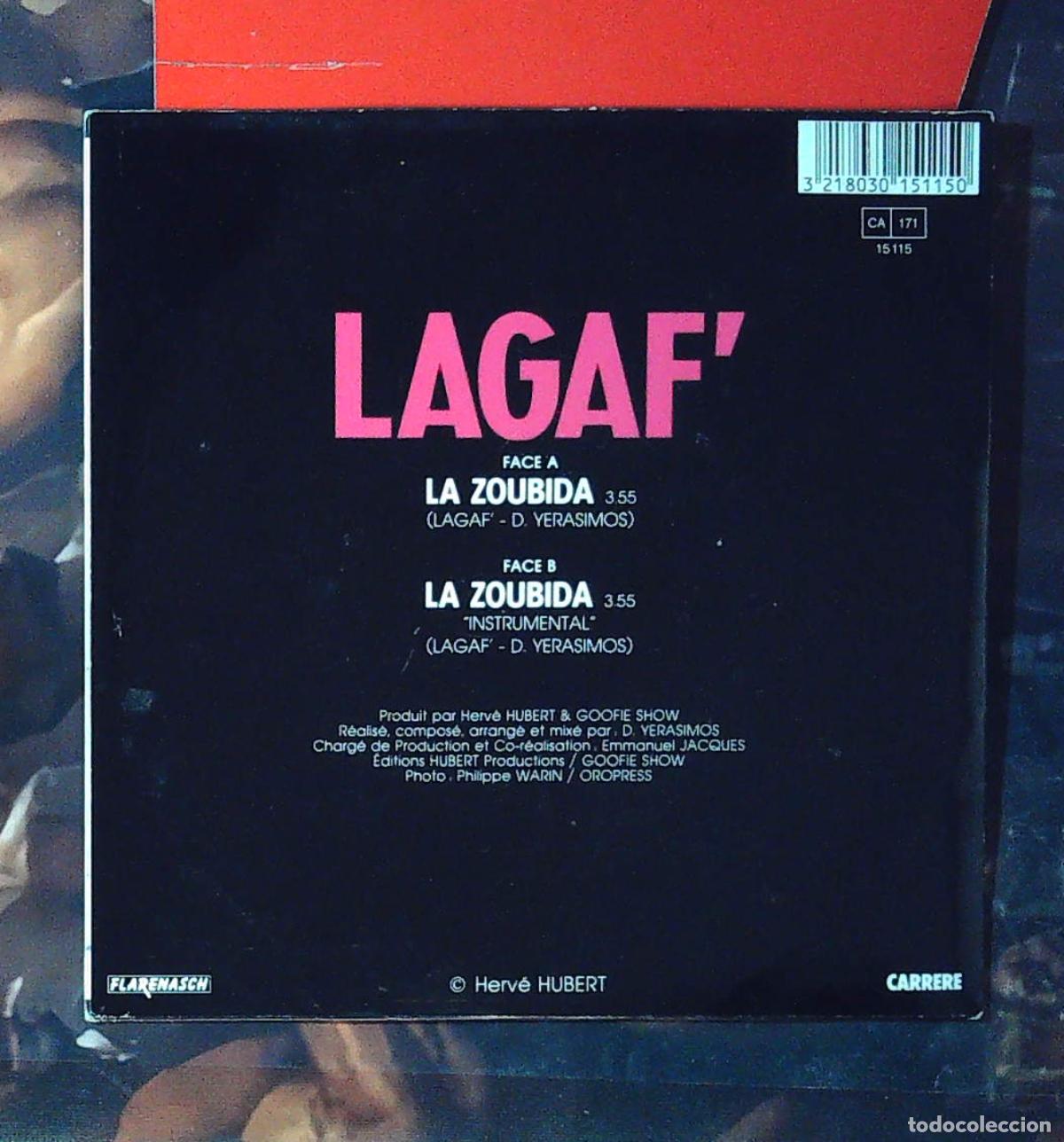 Discos de vinilo: ep frances single lagaf la zoubida - Foto 2