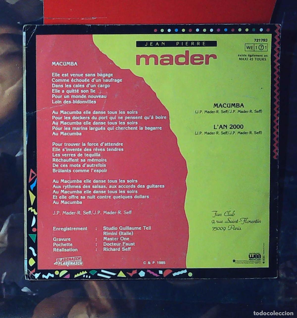 Discos de vinilo: ep frances single meder macumba - Foto 2