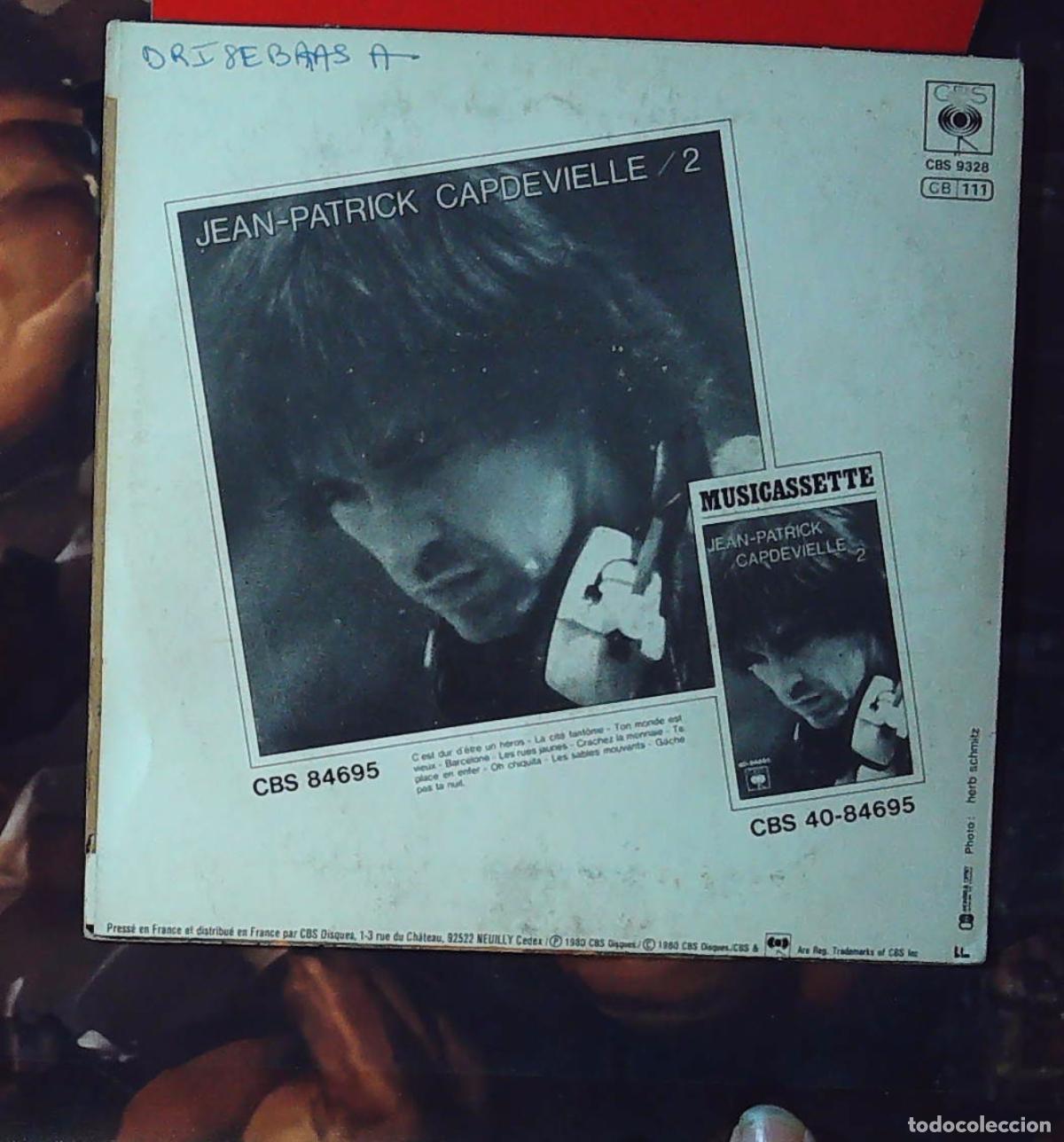 Discos de vinilo: ep frances single jean patrick capdeville cest dur detre un heros - Foto 2