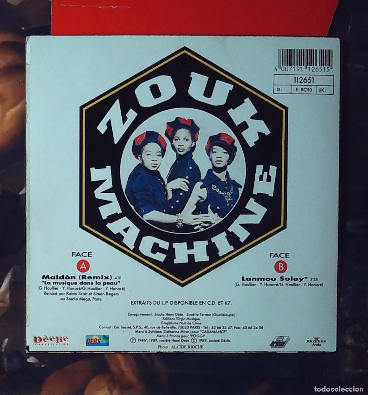 Discos de vinilo: ep frances single zouk machine la musique dans la peau - Foto 2