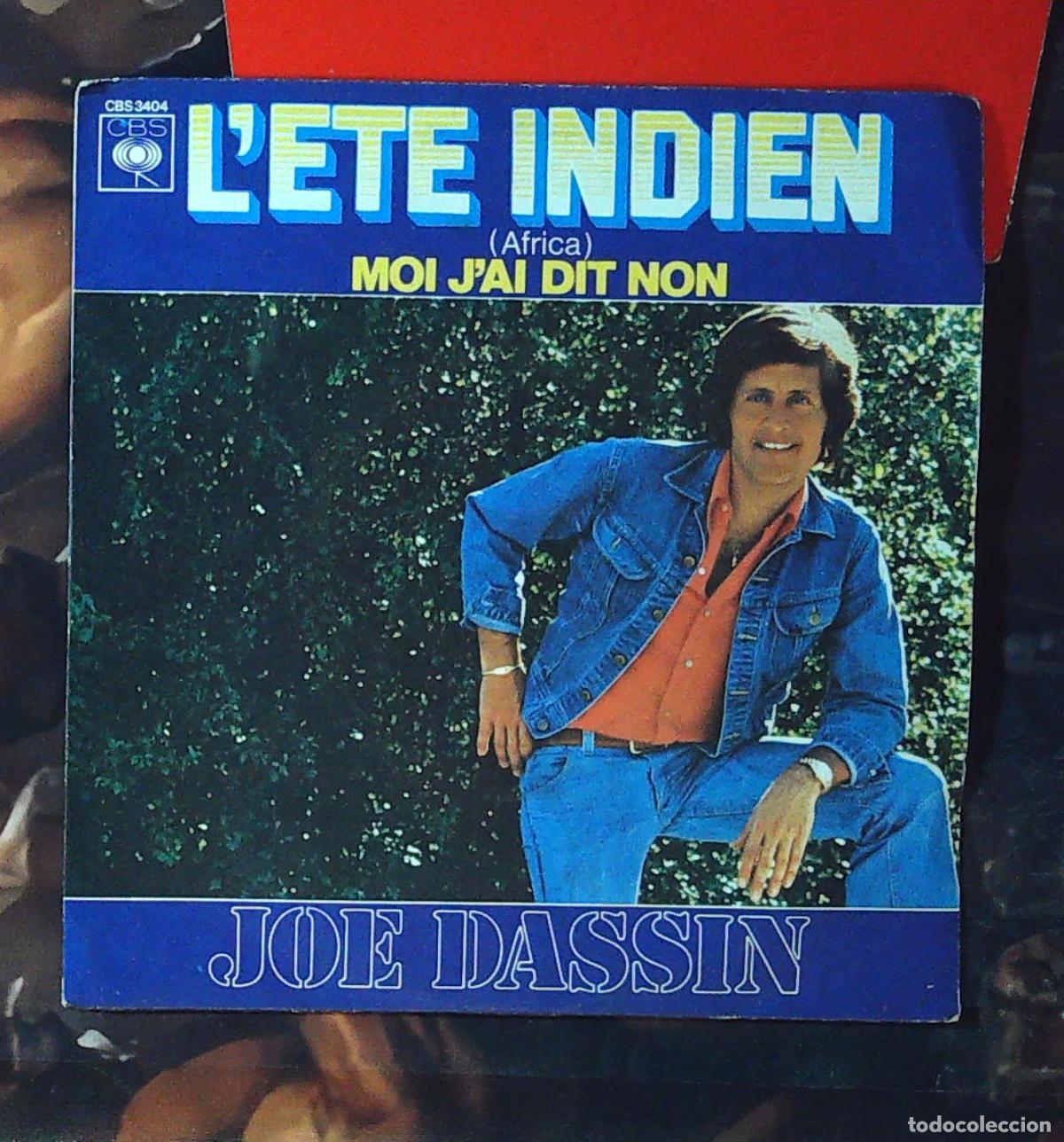 Discos de vinilo: ep frances single joe dassin l'ete indien america