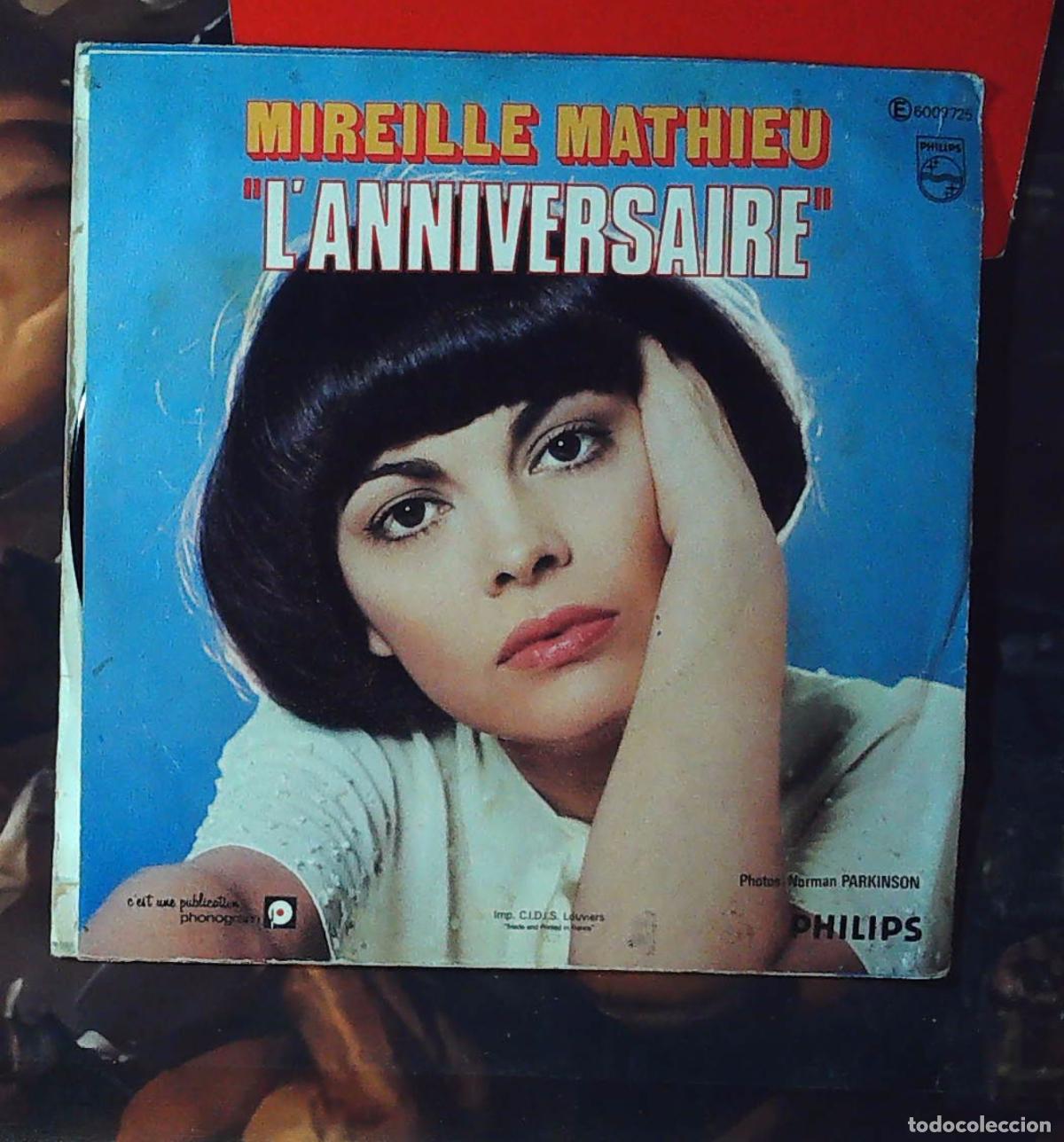 Discos de vinilo: ep frances single mireille mathieu ma melodie damour - Foto 2
