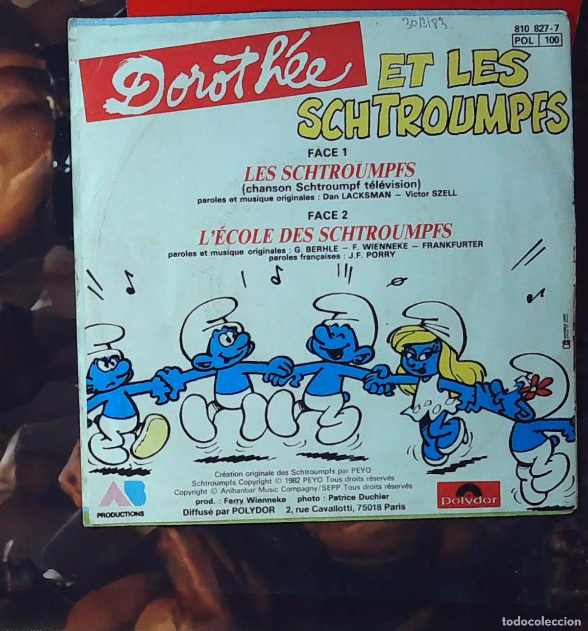Discos de vinilo: ep frances single dorothee lesw schtroumpfs los pitufos - Foto 2