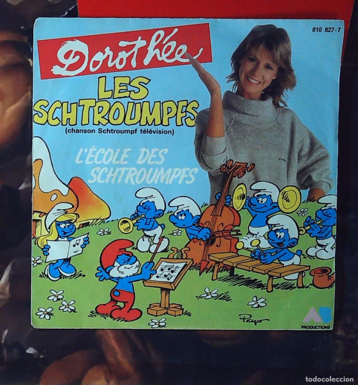 Discos de vinilo: ep frances single dorothee lesw schtroumpfs los pitufos