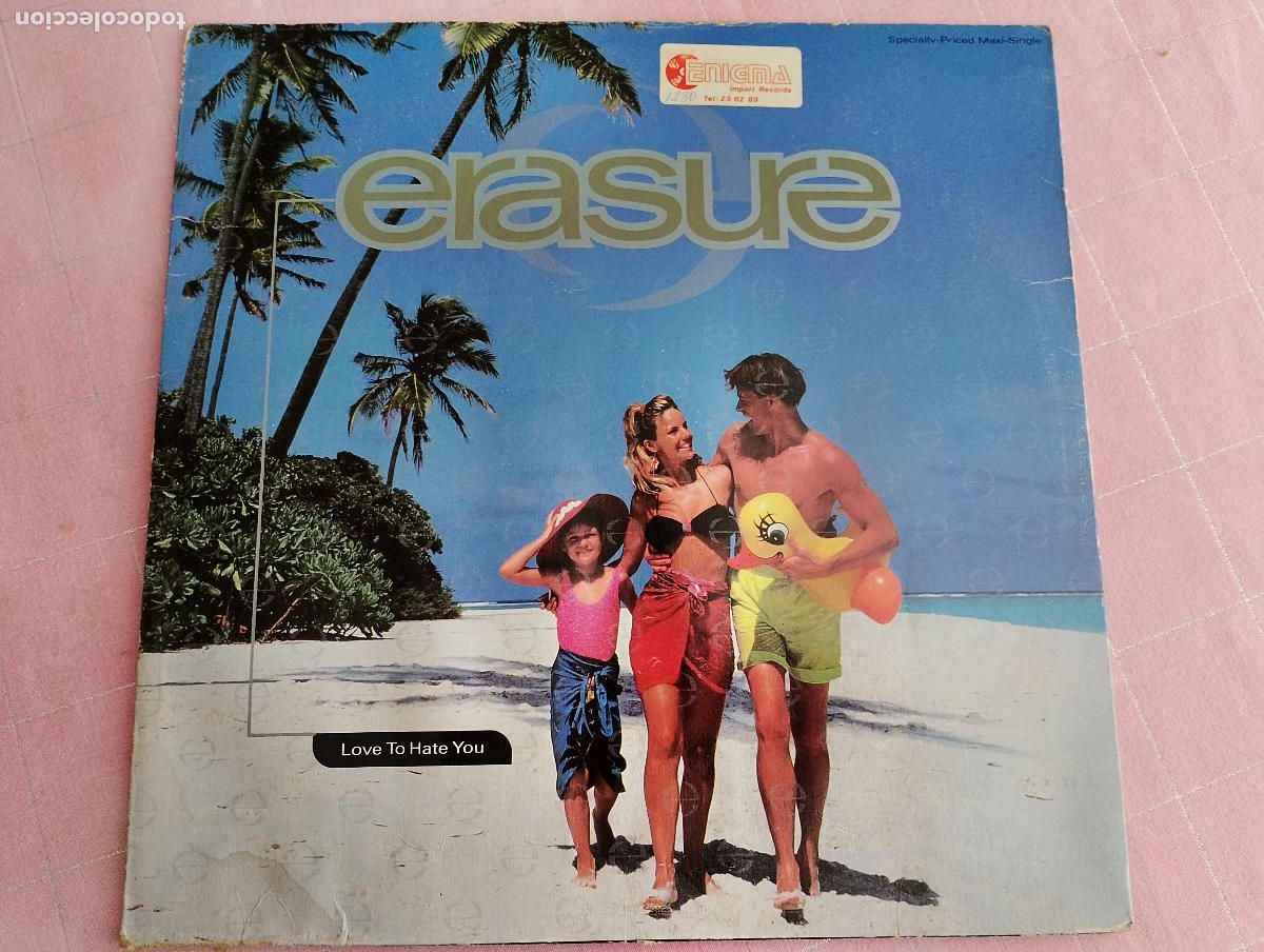 Discos de vinilo: Erasure &ndash; Love To Hate You, 1991, sire records, USA,Synth-pop