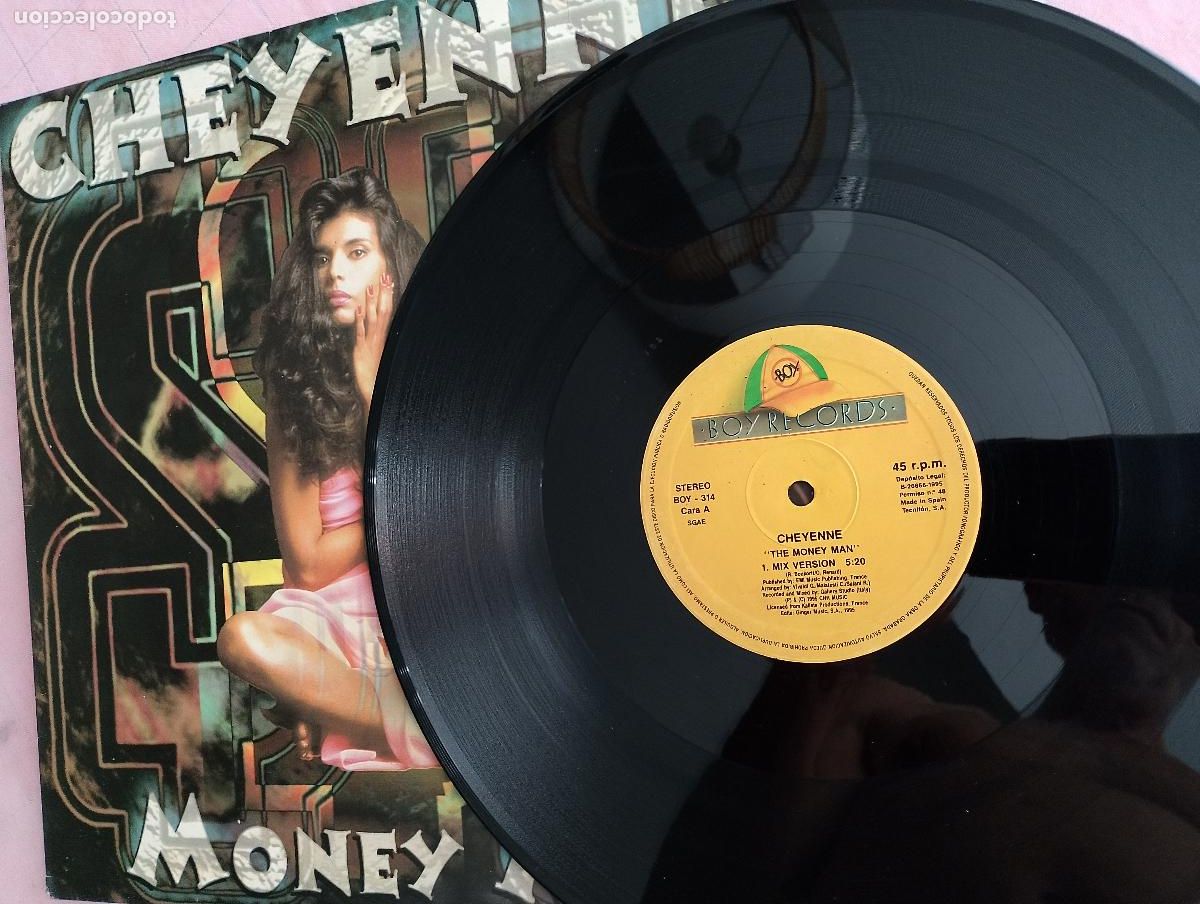 Discos de vinilo: Cheyenne &ndash; The Money Man, 1995 techno - Foto 3