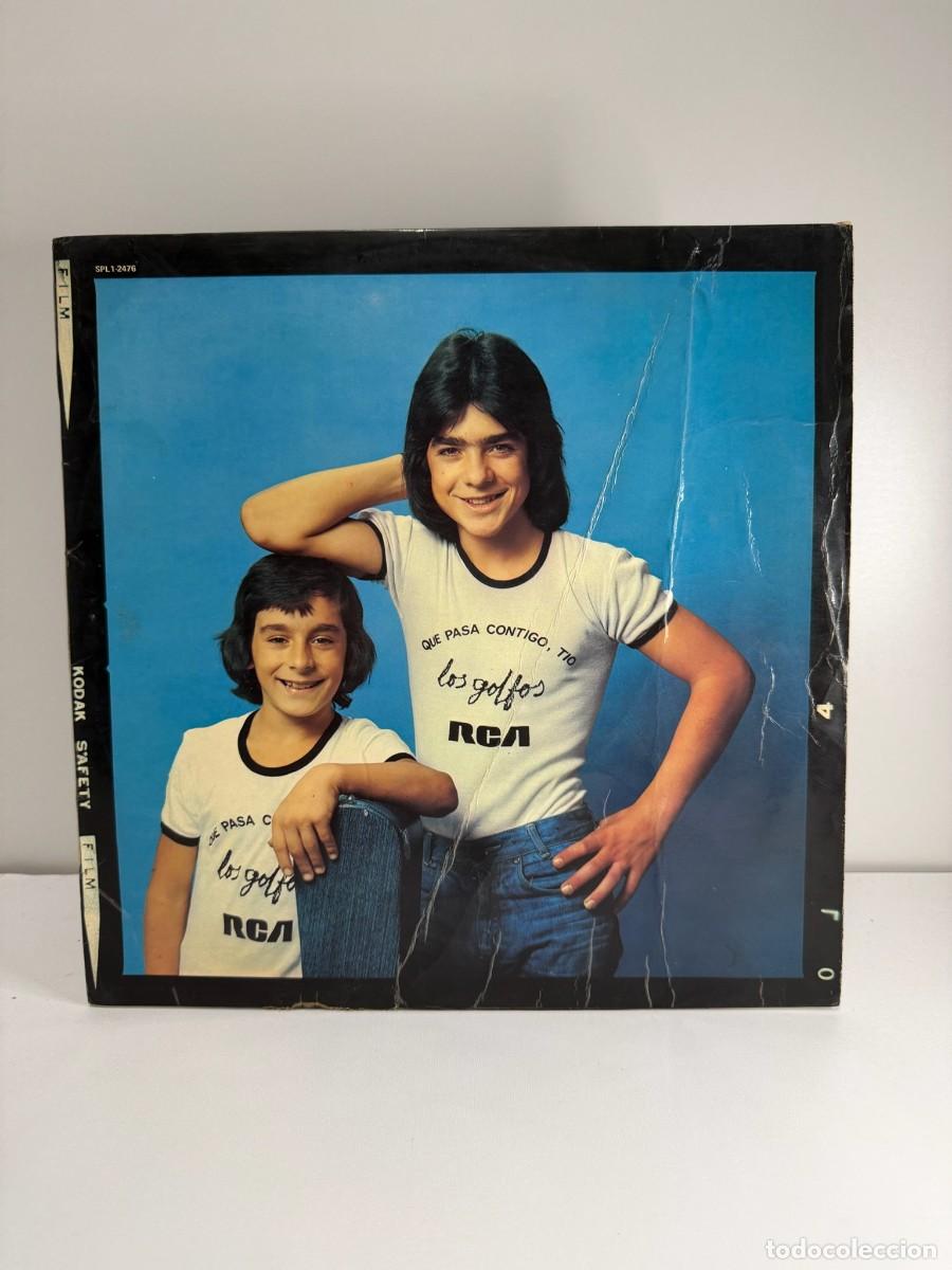 Discos de vinilo: LOS GOLFOS (LP) QU&Eacute; PASA CONTIGO, T&Iacute;O - A&Ntilde;O 1976 - PROMOCIONAL - HOJA CON BIOGRAFIAS