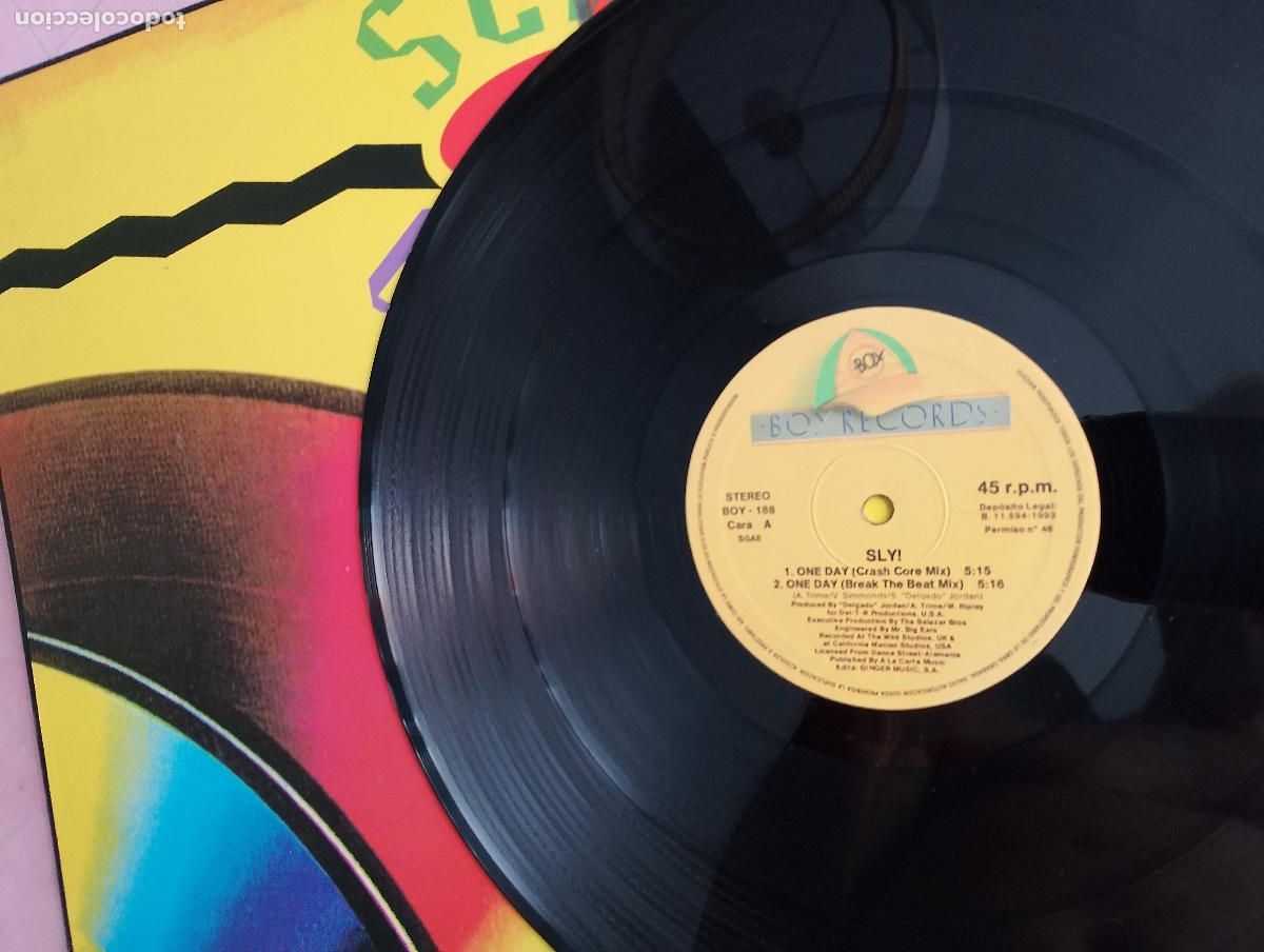 Discos de vinilo: Sly! &lrm;&ndash; One Day, 1993. techno - Foto 4