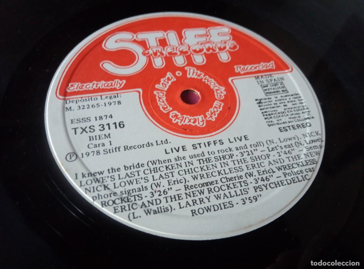 Discos de vinilo: LIVE STIFFS LIVE 1978 LP L32 21 - Foto 4