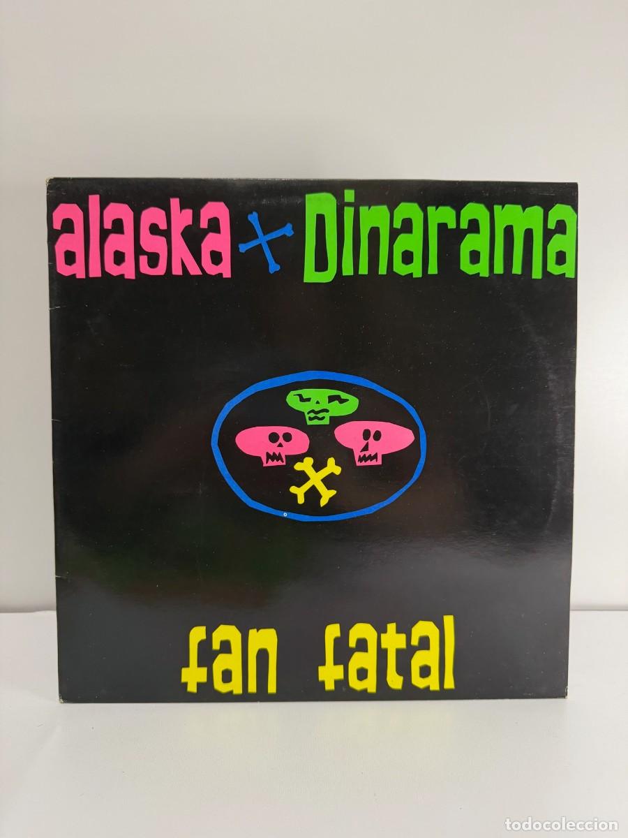 Discos de vinilo: ALASKA Y DINARAMA (LP) FAN FATAL - A&Ntilde;O 1989 - ENCARTE CON LETRAS