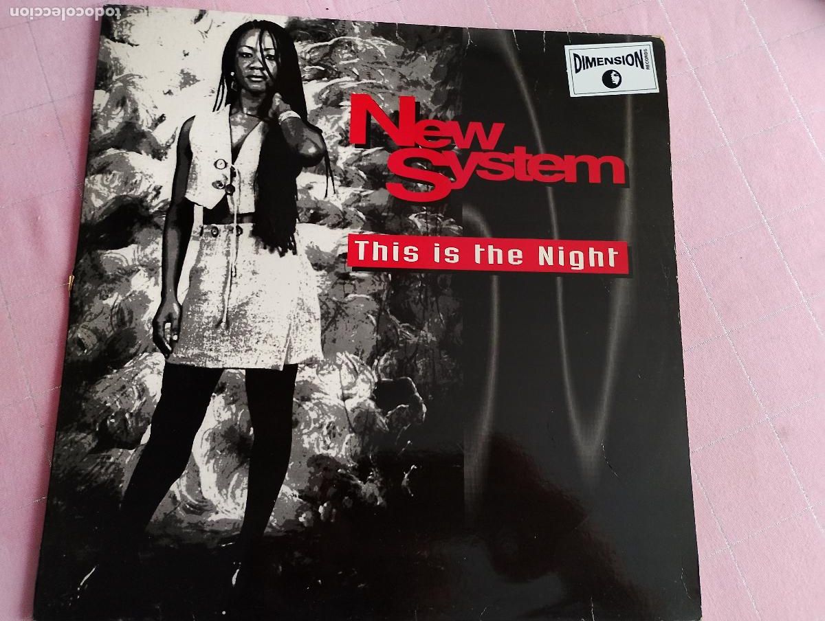 Discos de vinilo: New System &lrm;&ndash; This Is The Night, 1995 techno - Foto 4