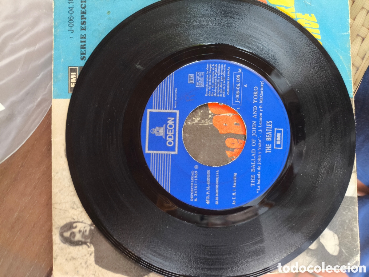 Discos de vinilo: Single de the beatles.lote.T.n.182 - Foto 3