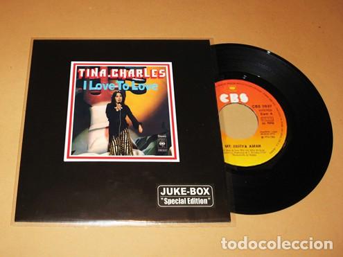 Discos de vinilo: TINA CHARLES - I LOVE TO LOVE (ME GUSTA AMAR) - SINGLE - 1976 - JUKE-BOX