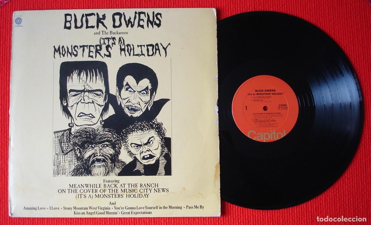 Discos de vinilo: Buck Owens And The Buckaroos. (It's A) Monsters' Holiday. LP Vinilo.