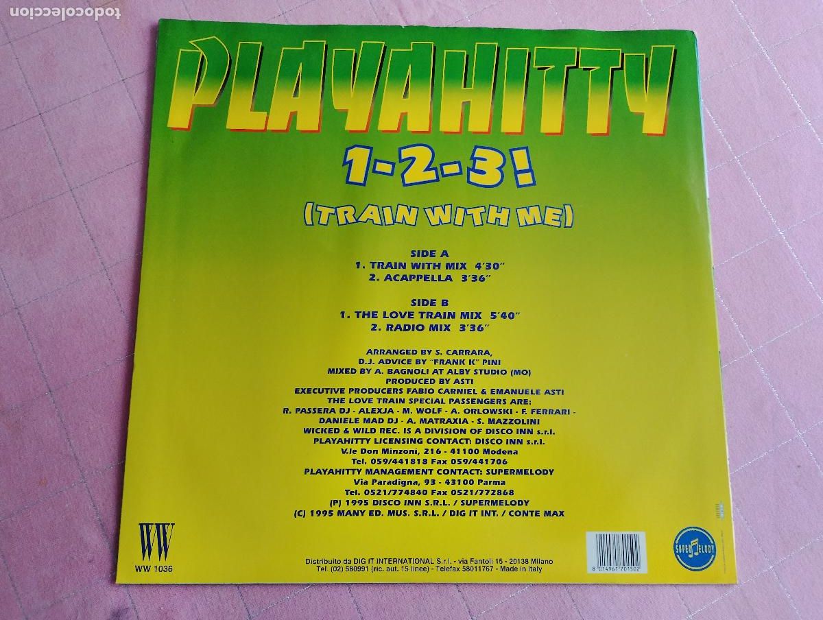 Discos de vinilo: Playahitty &ndash; 1-2-3! (Train With Me),1995 - Foto 3