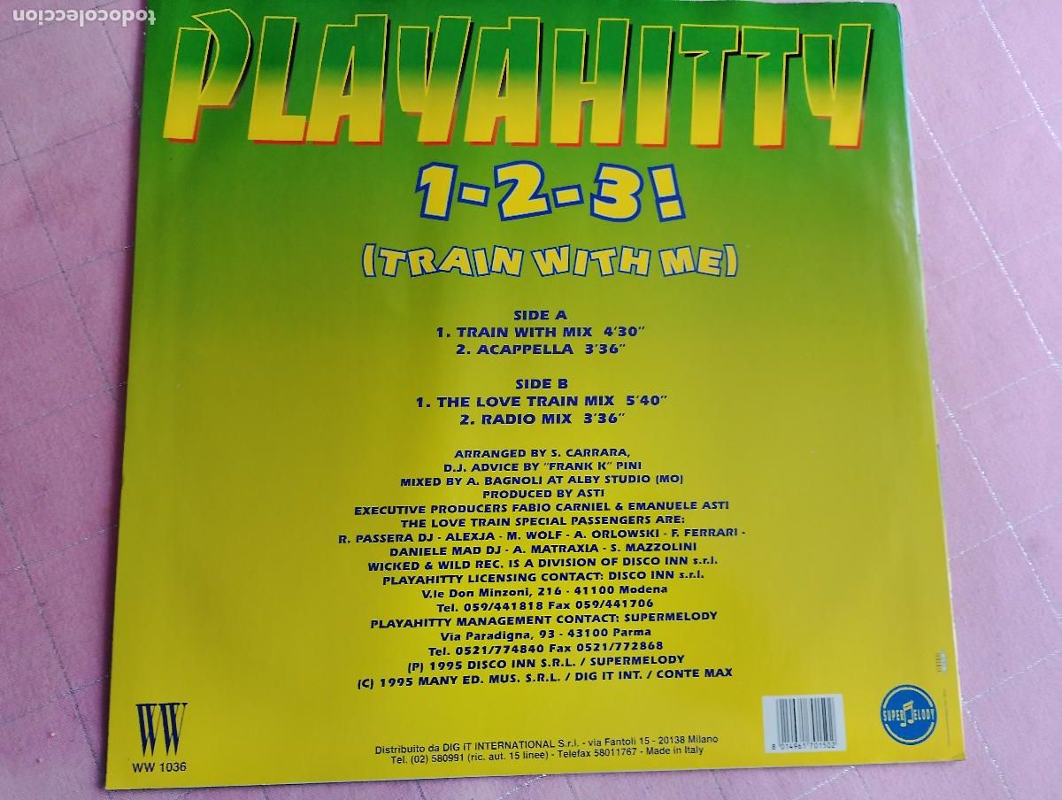 Discos de vinilo: Playahitty &ndash; 1-2-3! (Train With Me),1995 - Foto 4